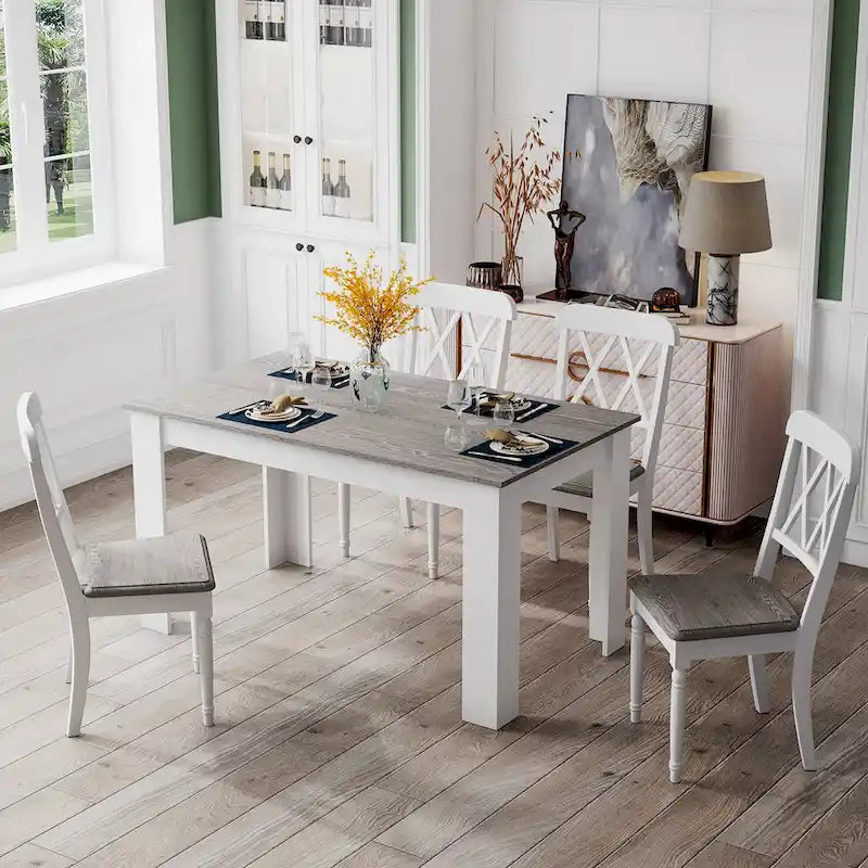 47-Inch Rectangular Dining Table for Small Spaces and Everyday Use