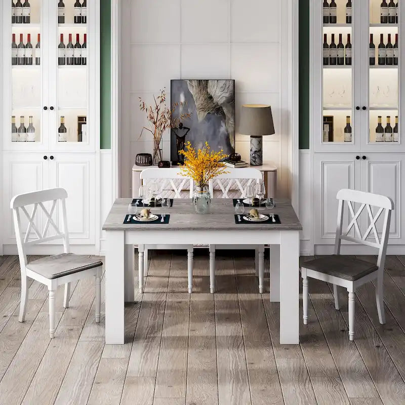47-Inch Rectangular Dining Table for Small Spaces and Everyday Use