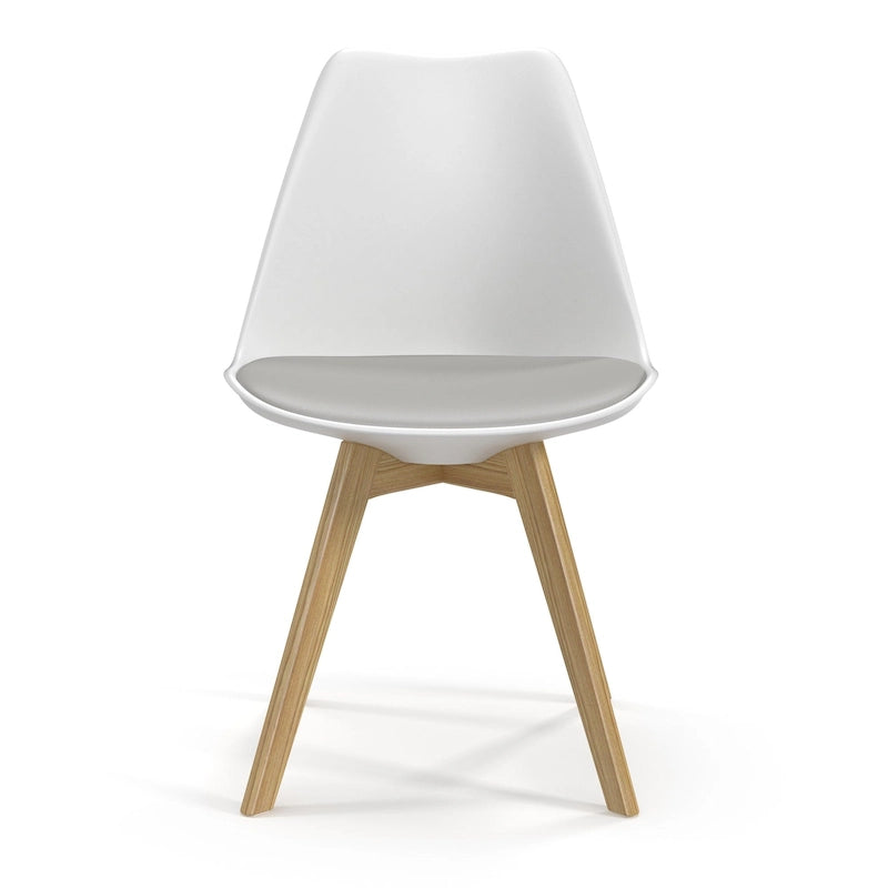 Side Chairs with Natural Legs (Set of 2)