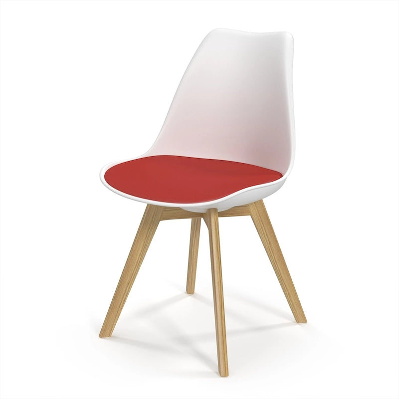 Side Chairs with Natural Legs (Set of 2)