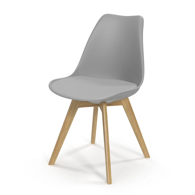 Side Chairs with Natural Legs (Set of 2)