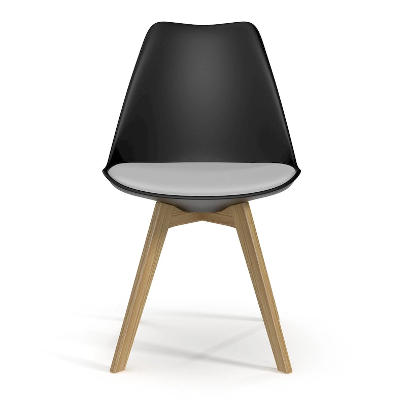 Side Chairs with Natural Legs (Set of 2)