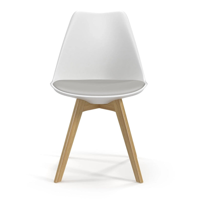 Side Chairs with Natural Legs (Set of 2)