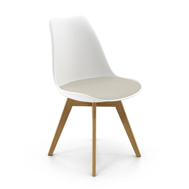 Side Chairs with Natural Legs (Set of 2)