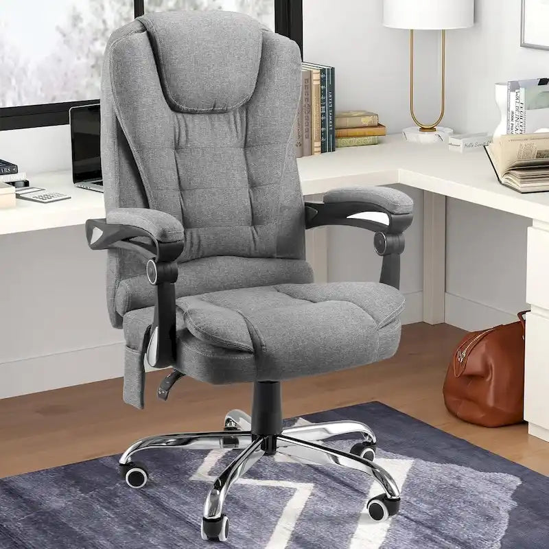 Ergonomic Office Chair with 7-Point Vibrating Massage and Heating Function