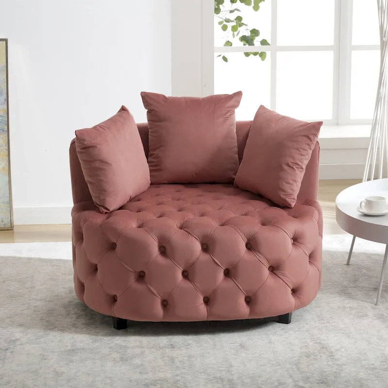 Accent Chair / Classical Barrel Chair for living room / Modern Leisure Chair