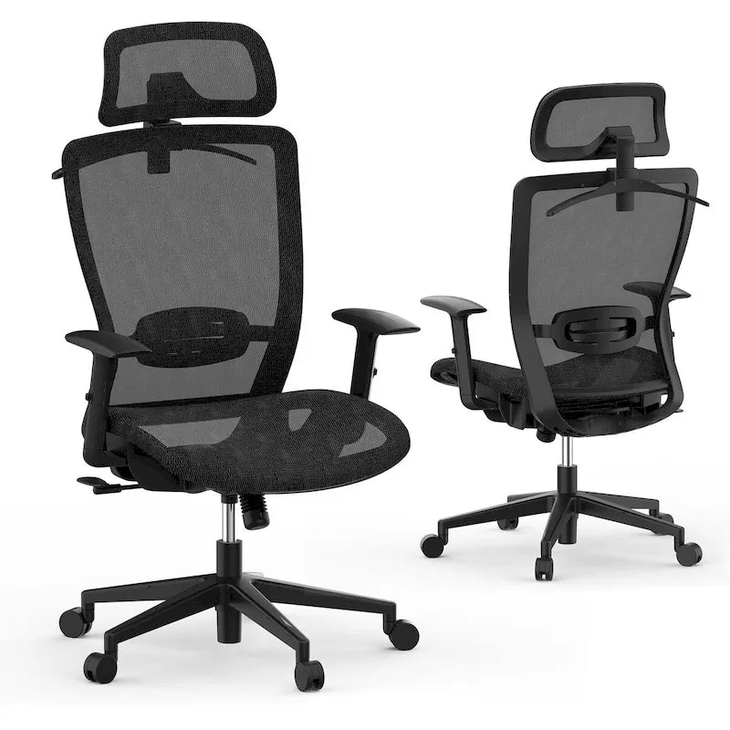 Ergonomic Office Desk Chair with 360 Swivel, Height Adjustable Seat, Headrest, Lumbar Support and Armrest