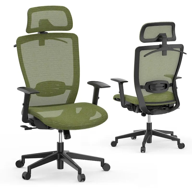 Ergonomic Office Desk Chair with 360 Swivel, Height Adjustable Seat, Headrest, Lumbar Support and Armrest