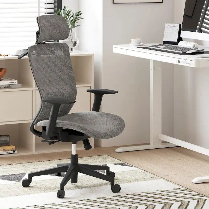 Ergonomic Office Desk Chair with 360 Swivel, Height Adjustable Seat, Headrest, Lumbar Support and Armrest