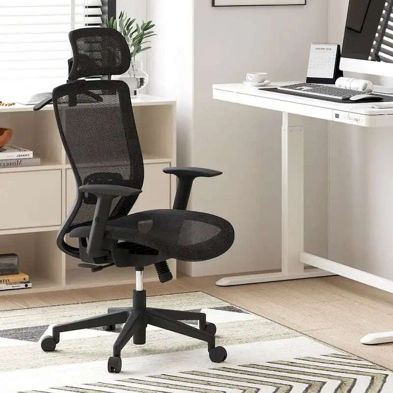 Ergonomic Office Desk Chair with 360 Swivel, Height Adjustable Seat, Headrest, Lumbar Support and Armrest