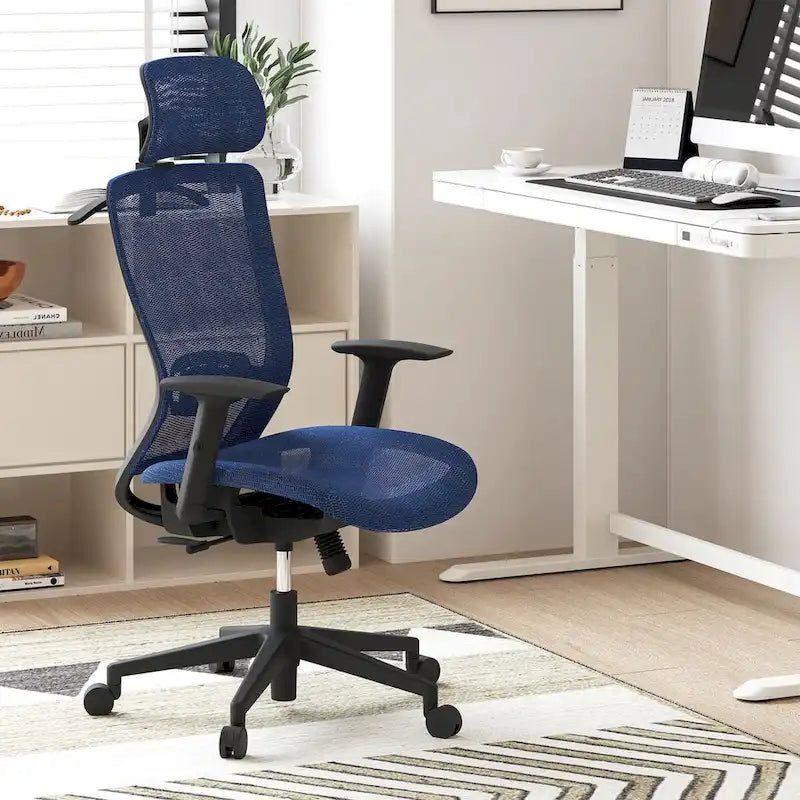 Ergonomic Office Desk Chair with 360 Swivel, Height Adjustable Seat, Headrest, Lumbar Support and Armrest